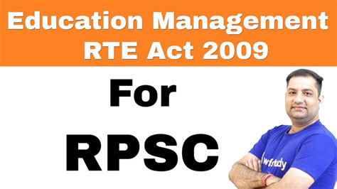 rpsc hindi education management  rte act   unacademy