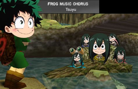 tsuyu performs her frog chorus my hero academia know your meme