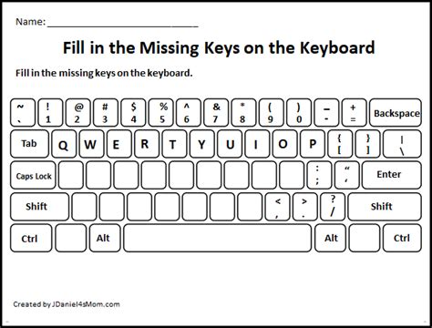 learning  computer keyboard layout fill   missing letters