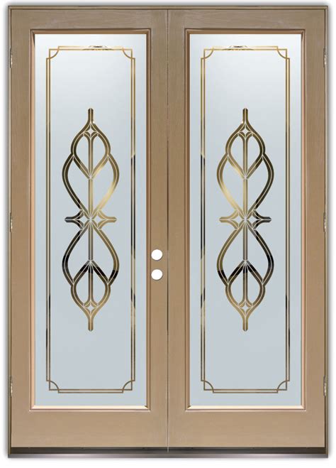 double entry doors sans soucie art glass
