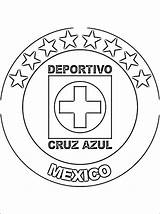 Cruz Azul Coloring Pages Futbol Football Mexico Club Logo Emblem Mexican Association Professional Based Printable City sketch template