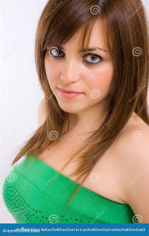 pretty face  nice eyes stock image image  friendly