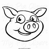 Pig Clipart Face Cartoon Clipground sketch template