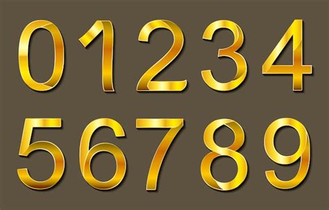 vector golden numbers design