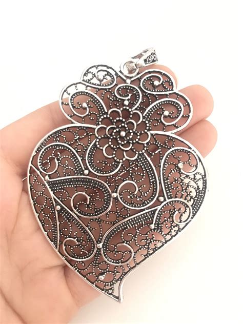 filigree lily heart ornaments home living trustalchemycom