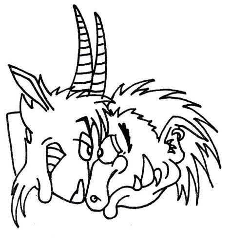 pin  billy  goat coloring pages