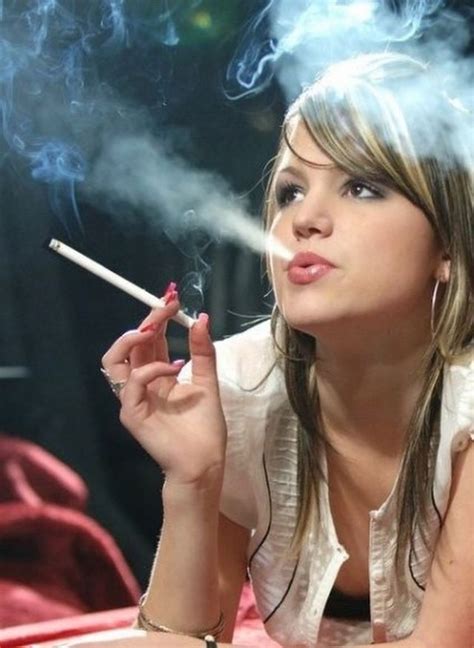 Pin On Exhaling Smoking Girl