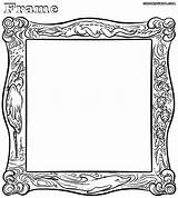 Frame Coloring Pages Frames Print Book Az Clipart Clipartbest Wooden Library Cliparts Colorings sketch template