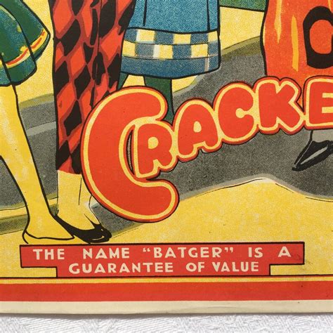 vintage christmas cracker label superb image  batgers etsy