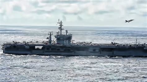 uss dwight  eisenhower cvn  aircraft carrier usn youtube