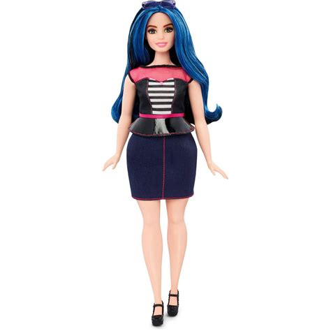 Barbie Fashionistas Sweetheart Stripes Curvy Body Doll