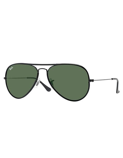 ray ban aviator sunglasses in green lyst