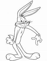Bunny Bugs Warner Brothers Mewarnai Cartoon Paud Tk sketch template