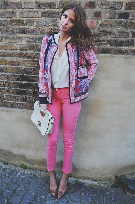 pink jeans fashion style street style
