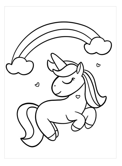 pin  unicorn coloring pages