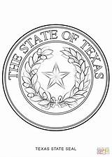 Texas State Seal Coloring Pages Symbols Printable American Flag Native Color Patriotic Seals Clip Title Getdrawings Drawing Getcolorings Colorings Comments sketch template