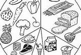 Saludables Saludable Comidas Imprimir Alimentación Dibujar Cuatro Fotos Habitos Nutritivos Seleccionar Artículo sketch template