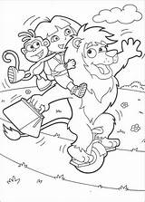 Dora Coloring Pages Explorer Lion Friends Swiper Circus Color Kids Playing Travelling Boots Fun Print Clipart Map Printable Popular Fox sketch template