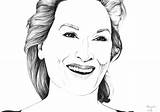 Meryl Streep Ebay Drawing Drawings sketch template