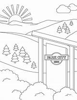 Coloring Utah Pages Comments Park sketch template