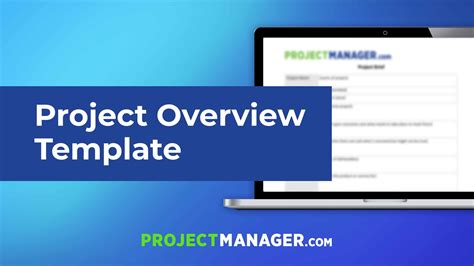 project overview template projectmanagercom