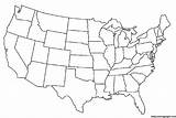 Map States United Coloring sketch template