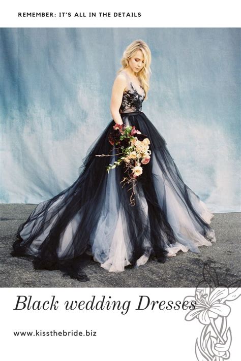 11 Moody Black Wedding Dresses ~ Kiss The Bride Magazine Black Lace
