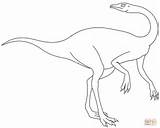 Coloring Pages Gallimimus Dilophosaurus Jurassic Park Ornithomimus Dinosaurs Baryonyx Template sketch template