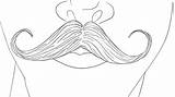 Handlebar Drawing Moustache Mustache Paintingvalley sketch template