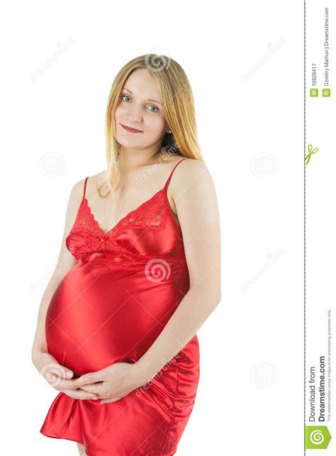 sensual pregnant blonde woman royalty free stock
