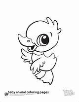 Printable Baby Coloring Pages Animal Animals Cute Leapfrog Drawing Duck Leap Cartoon Color Drawings Touch Magic Silhouette Learning Friends Kids sketch template
