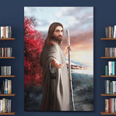 christian jesus follow  give   hand wall art decor poster canvas kaiteez