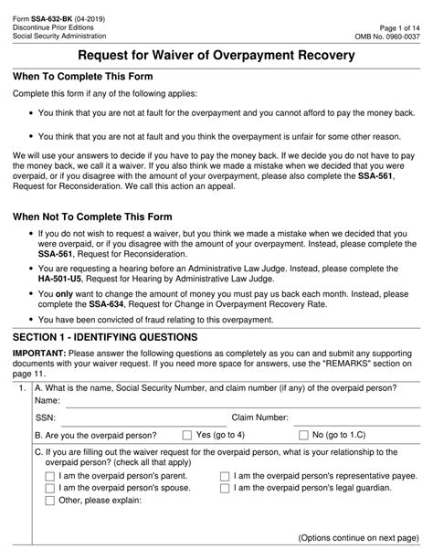 form ssa  bk  fillable   fill  request  waiver