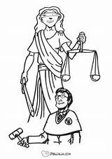 Justicia Dibujalia Jueces Congreso Diputados Infantil Derecho Medalla Constitución Gobierno sketch template