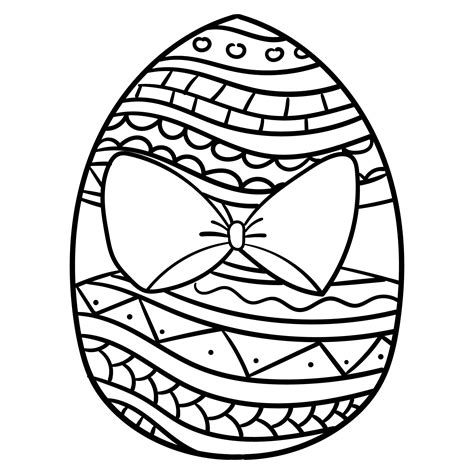 printable easter egg coloring pages     printablee