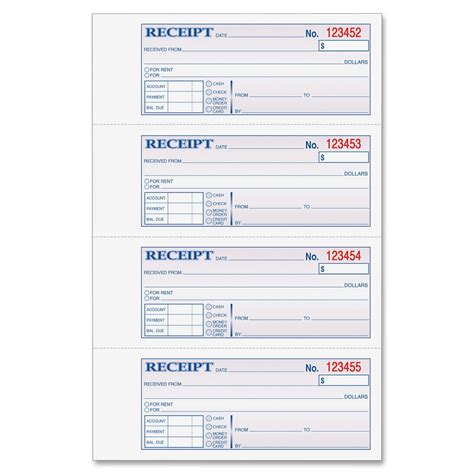 receipt book template printable receipt template payment book