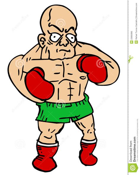 Boxer Cartoon Stock Vector Illustration Of Fighter