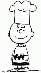 Charlie Brown Thanksgiving Peanuts Clipart Coloring Chef Pages Snoopy チャーリー ブラウン スヌーピー Characters Comic Color Christmas Butternut Bread Printable Promotions sketch template