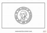 Coloring Washington Flag State Pages Printable Drawing Geography Popular sketch template