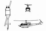 Uh 1n Bell Helicopter Huey Model Military Aircraft Drawing Iroquois General Data Cost 1v Recog Aircav sketch template