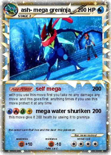 pokemon hd mega ash greninja pokemon card