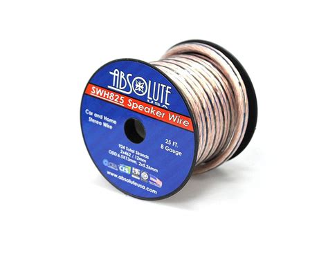 absolute usa swh  gauge car home audio speaker wire cable spool  walmartcom