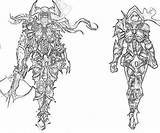 Demon Diablo Coloring Armor Hunter Pages Printable Action Iii Drawings Another Yumiko Fujiwara sketch template