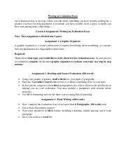 lesson  writespdf writing  evaluation essay  evaluation essay