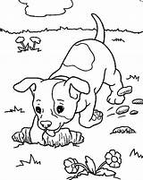 Coloring Dog Pages Digging Hole Clipart Drawing Dogs Puppy Clip Printable Coloringkids Kids Puppies Holes Choose Board Library Animal Google sketch template