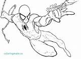 Coloring Pages Homecoming Spider Man Spiderman Getdrawings sketch template