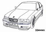 E30 Zeichnungen Zeichnen M3 E36 Aquarellmalerei Malbücher Gtr Voiture Toyota Ausmalen Zum Oldtimer sketch template