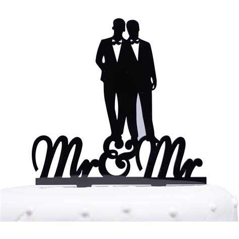 unik occasions gay couple silhouette mr and mr acrylic