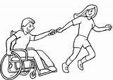 Integracion Wheelchair Disability Inclusión Inclusion Discapacitado Educativa Engelliler Personas Niños sketch template