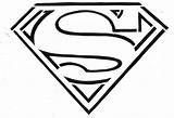 Superman Logo Coloring Pages Library Clipart Drawing Line sketch template